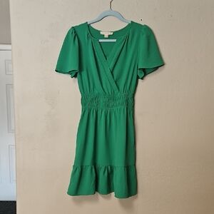 Monteau Vibrant Green Mini Dress